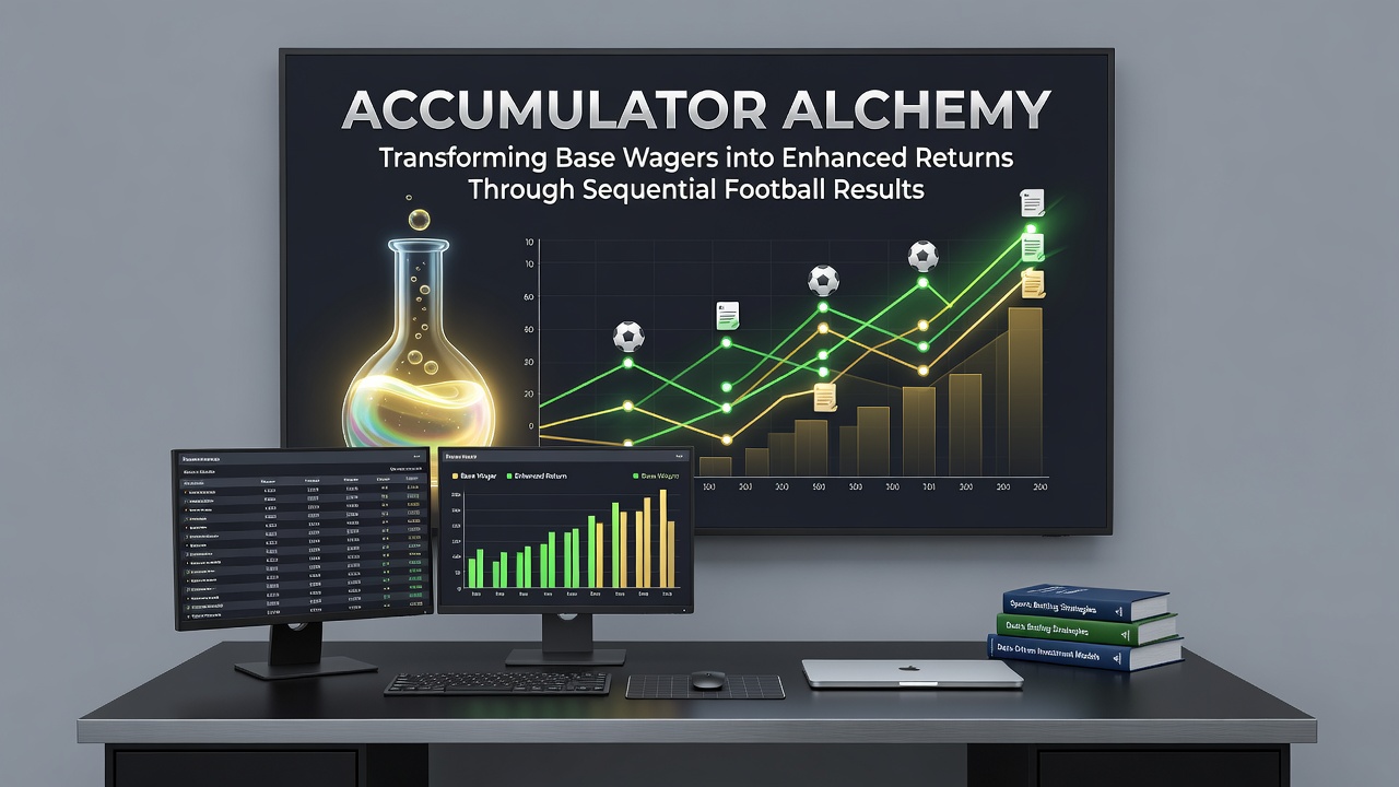 Horse racing accumulators paired with live football results on a betting platform