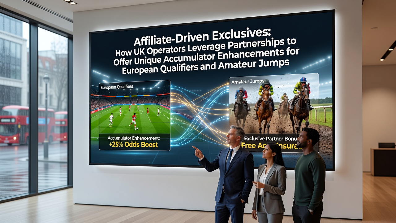 UK betting operators collaborating with affiliate networks to create exclusive accumulator offers for football qualifiers and horse racing events