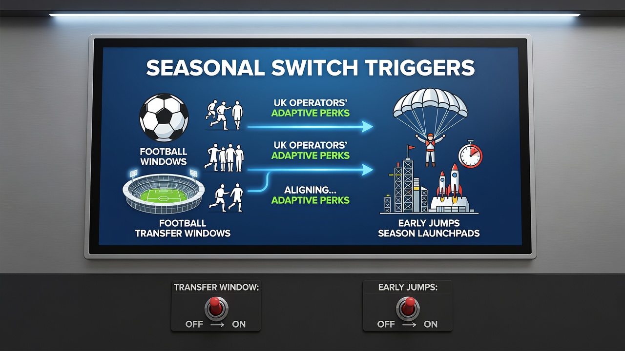 UK betting operators adapting seasonal promotions around football transfer windows and jumps racing starts