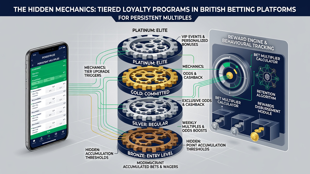 Chart illustrating reward tiers and multi-sport betting patterns for UK platform users