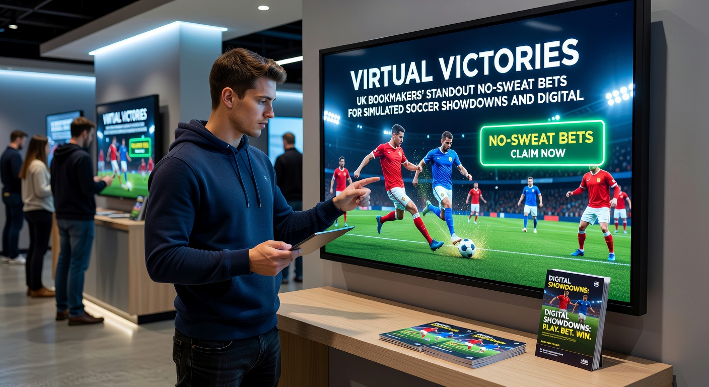 Close-up of a digital horse race derby with thundering virtual steeds crossing the finish line amid cheering crowds